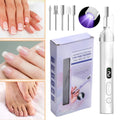 Electric Nail Drill Set for Manicure Pedicure with 6 Grinding Heads - Cordless & Rechargeable