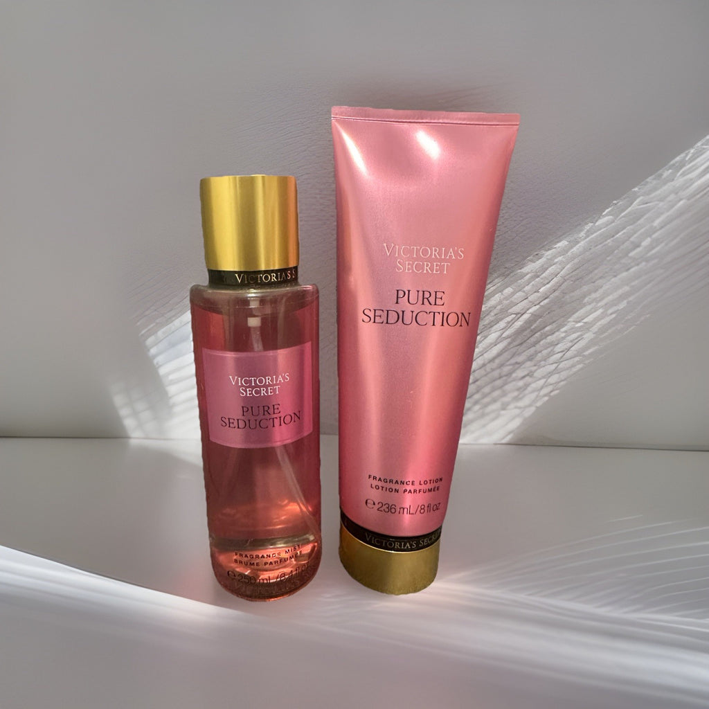 Victoria's Secret Pure Seduction Body Mist & Lotion Set - 8.4 oz Each