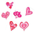 144 Glitter Heart Temporary Tattoos for Parties, 1.25” Assorted Hearts