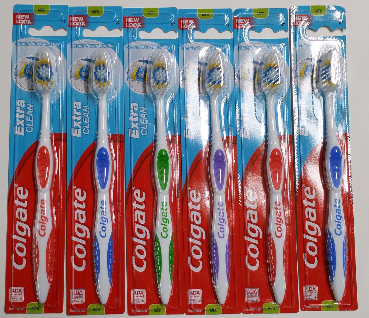 6 Pack Medium Bristle Toothbrushes for Effective Oral Cleaning