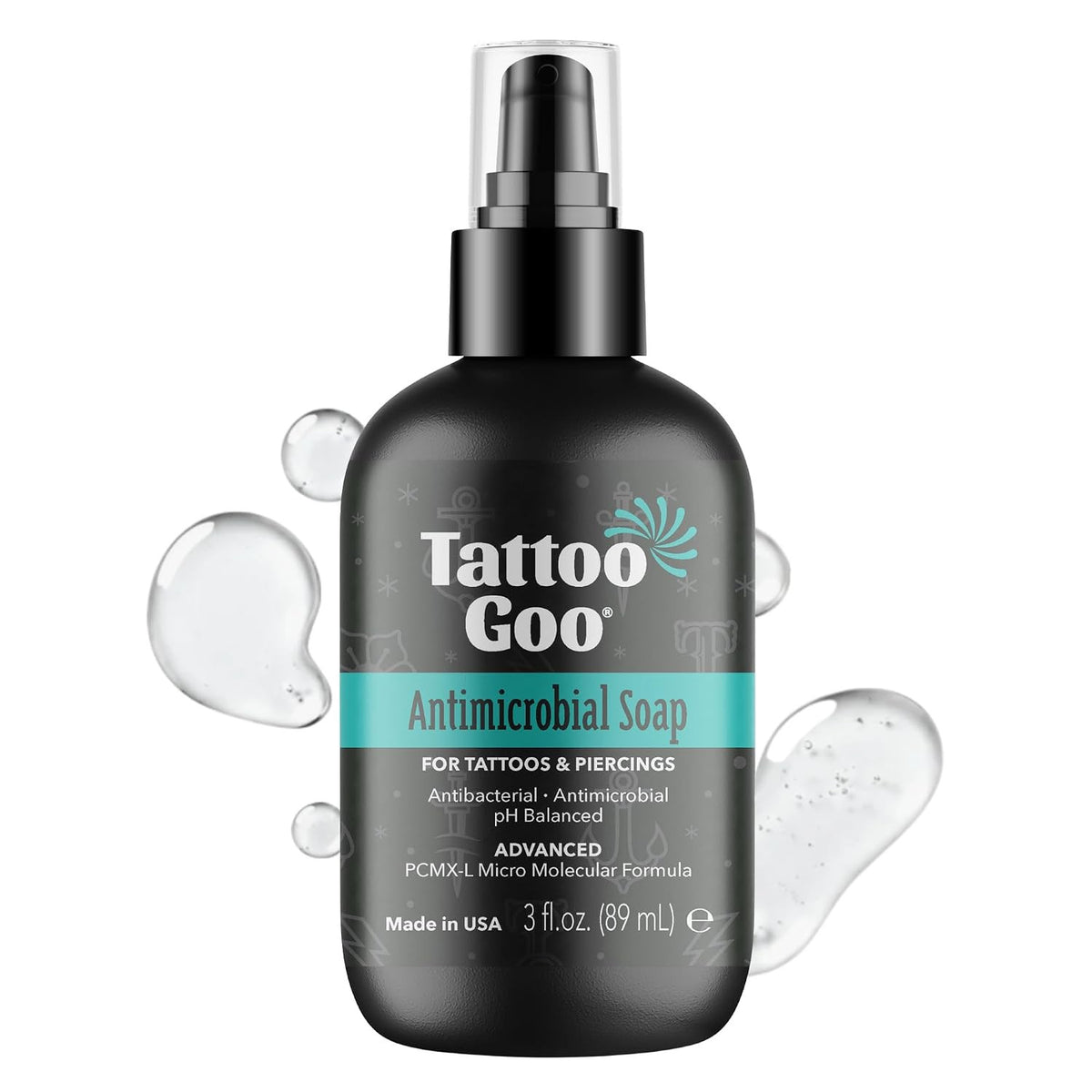 Tattoo Aftercare Soap 3oz – Cleansing & Hydrating for Tattoos & Piercings