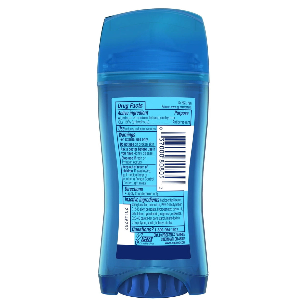 Secret Outlast Invisible Clear Gel Antiperspirant Deodorant 2.6oz