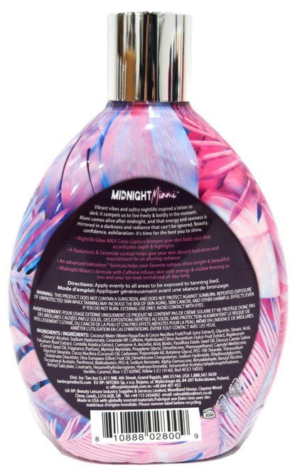 Dark Bronzer Tanning Lotion Midnight Miami 13.5oz - Glow & Hydrate