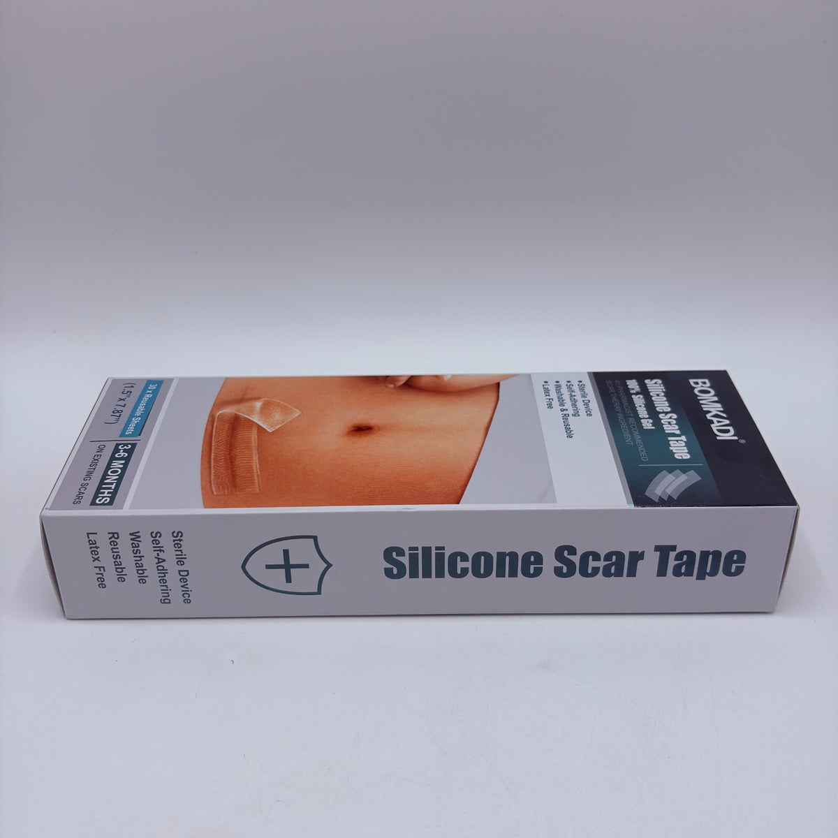 Scar Removal Silicone Tape Sheets for Hypertrophic & Keloid Scars - 1.5x8 Inches