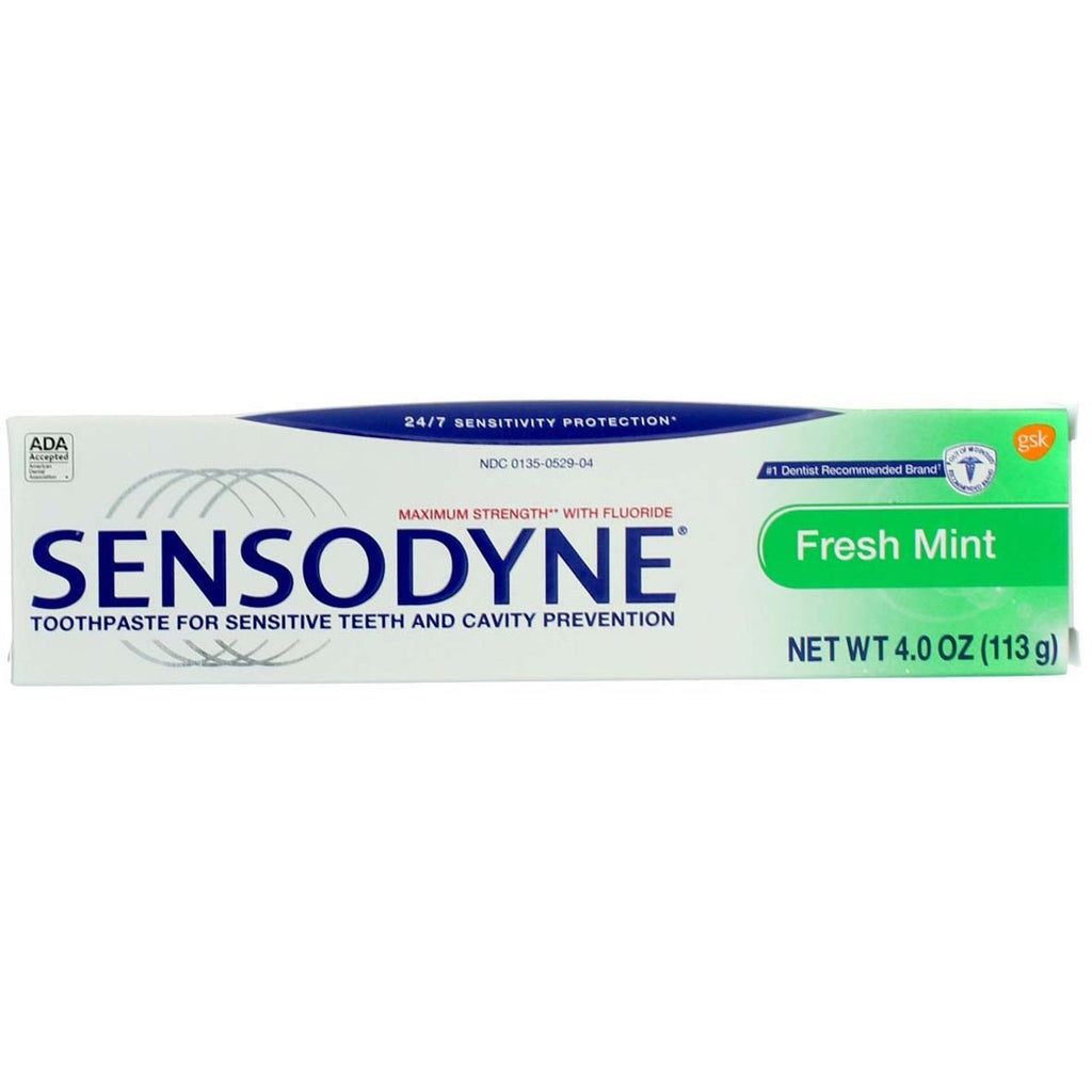 Sensodyne 24/7 Protection Toothpaste - Fresh Mint, 4 oz, 3 Pack
