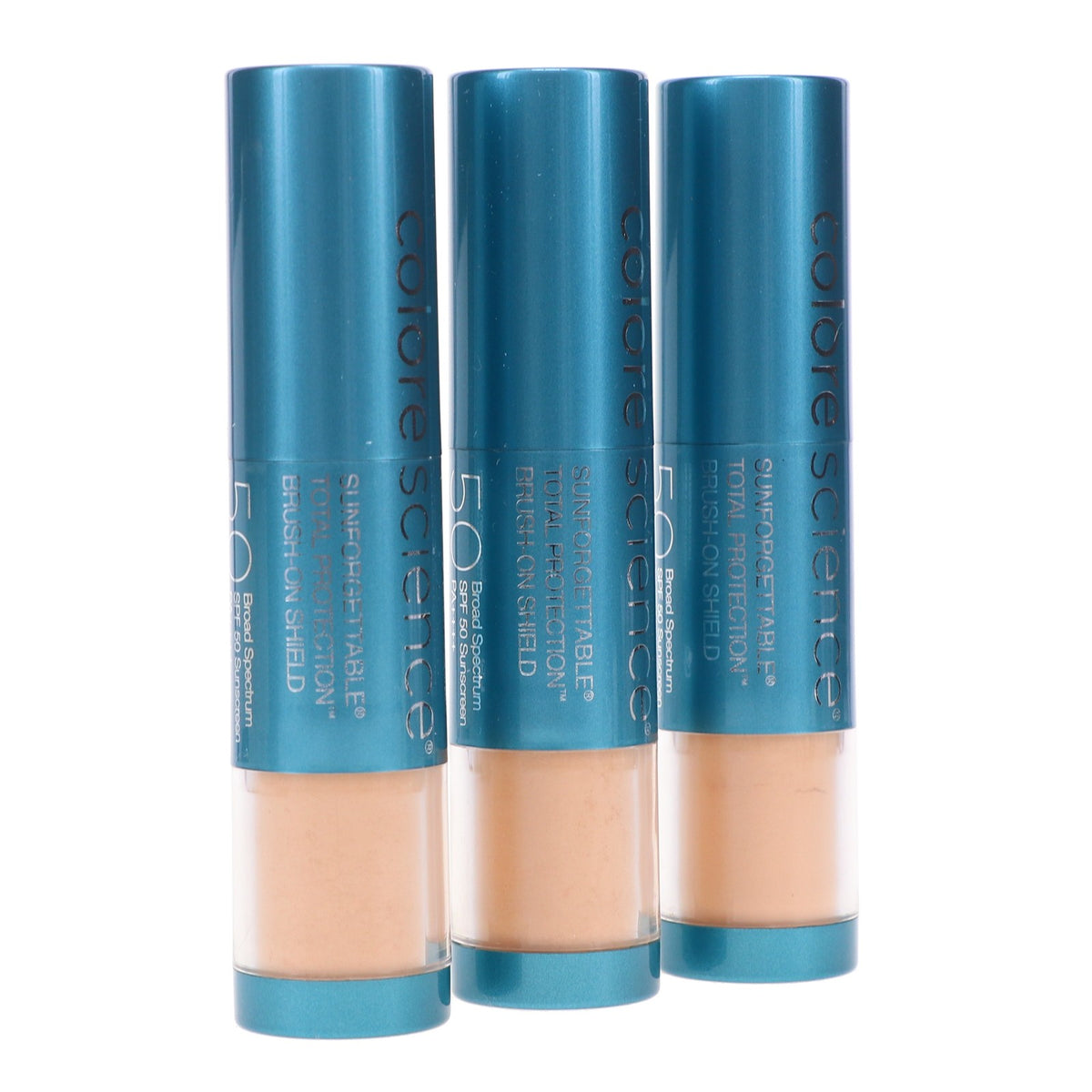 Sun Protection Brush-On Sunscreen SPF 50 Medium Pack of 3