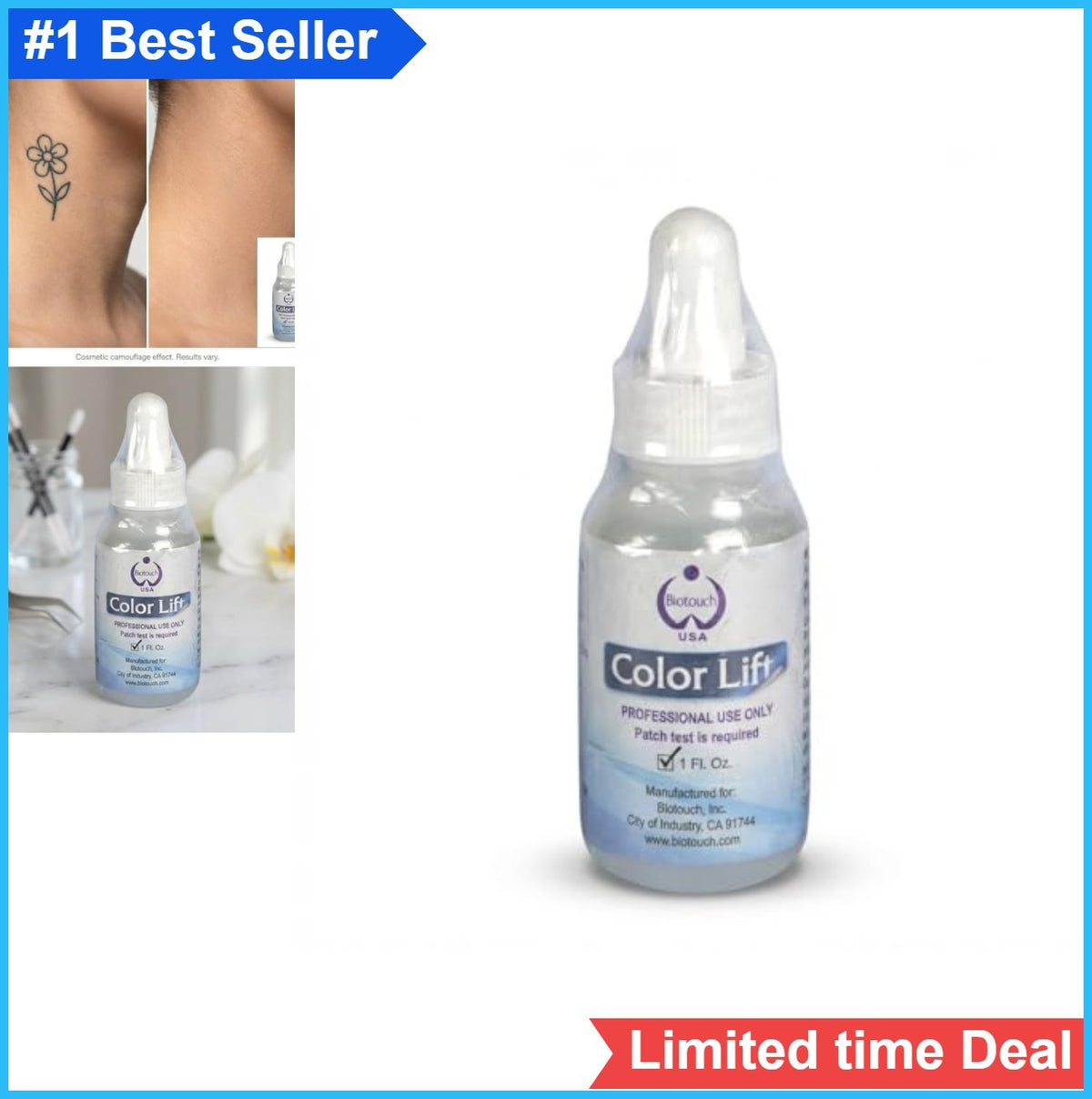 Pmu Microblading Pigment Remover 1oz - Eyebrow Color Correction Liquid