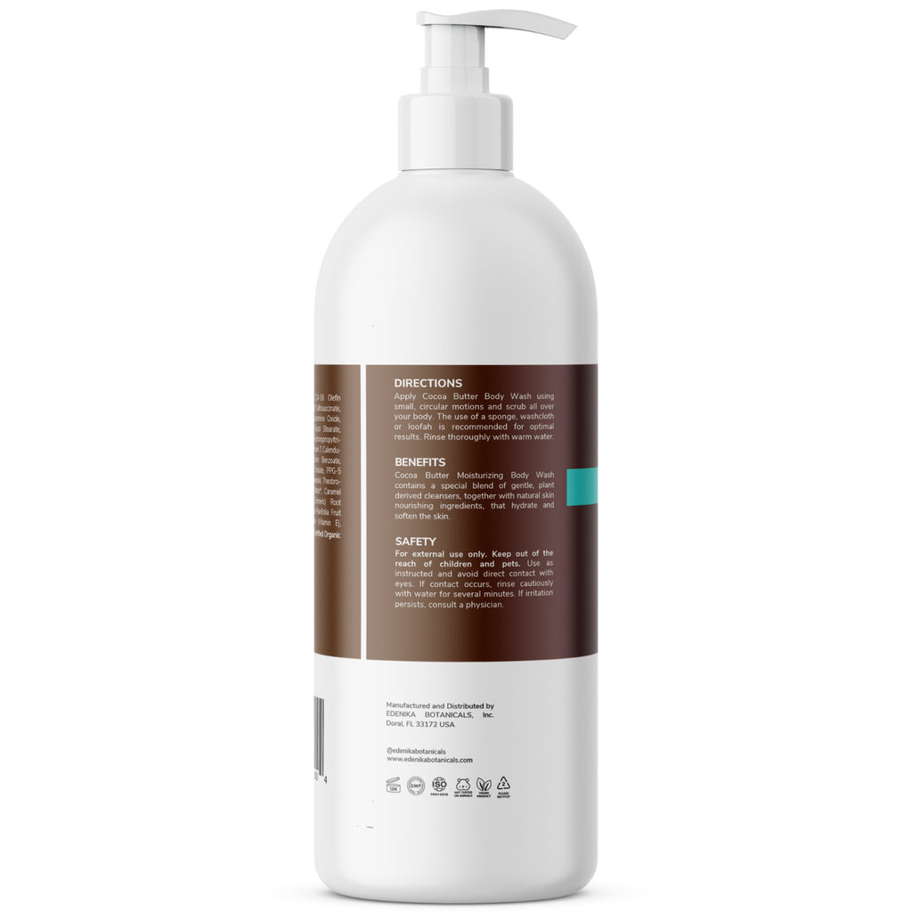 Moisturizing Cocoa Butter Body Wash for Sensitive Skin - 2 Pack