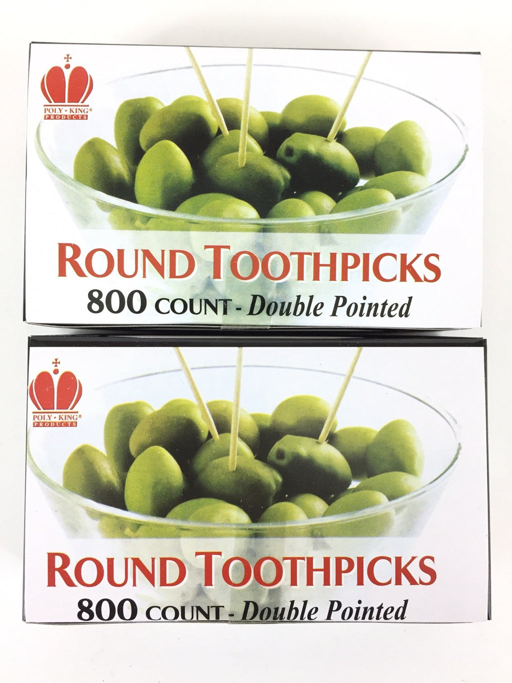 Wooden Double-Pointed Toothpicks 2.5-inch 800 Count - Craft and Dining Use