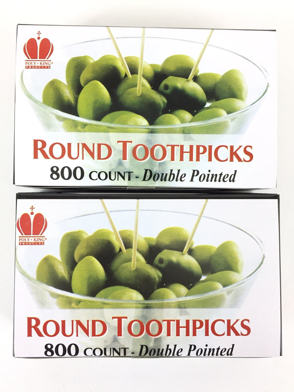 Wooden Double-Pointed Toothpicks 2.5-inch 800 Count - Craft and Dining Use