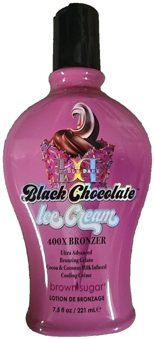 Double Dark Black Chocolate Ice Cream Tanning Lotion 7.5oz - Bronzing Skin Care