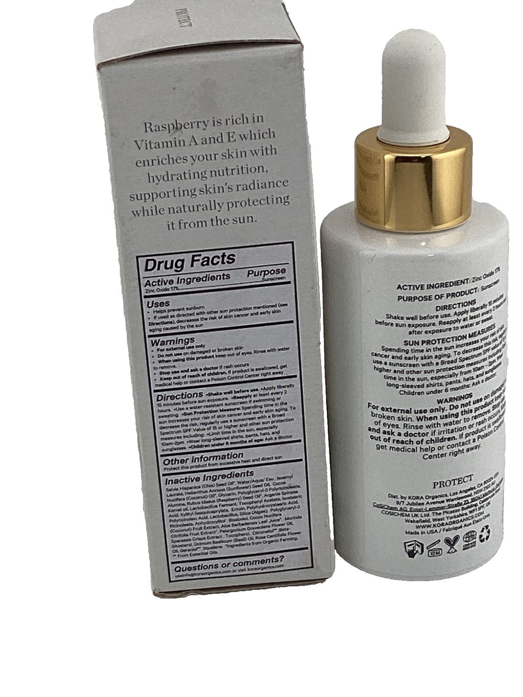 Mineral Sunscreen Serum SPF 30 - Silky Sun Drops 1 oz for Face & Body