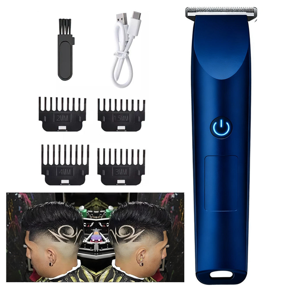 Men's Rechargeable Electric Beard Trimmer Razor with Multiple Combs USB