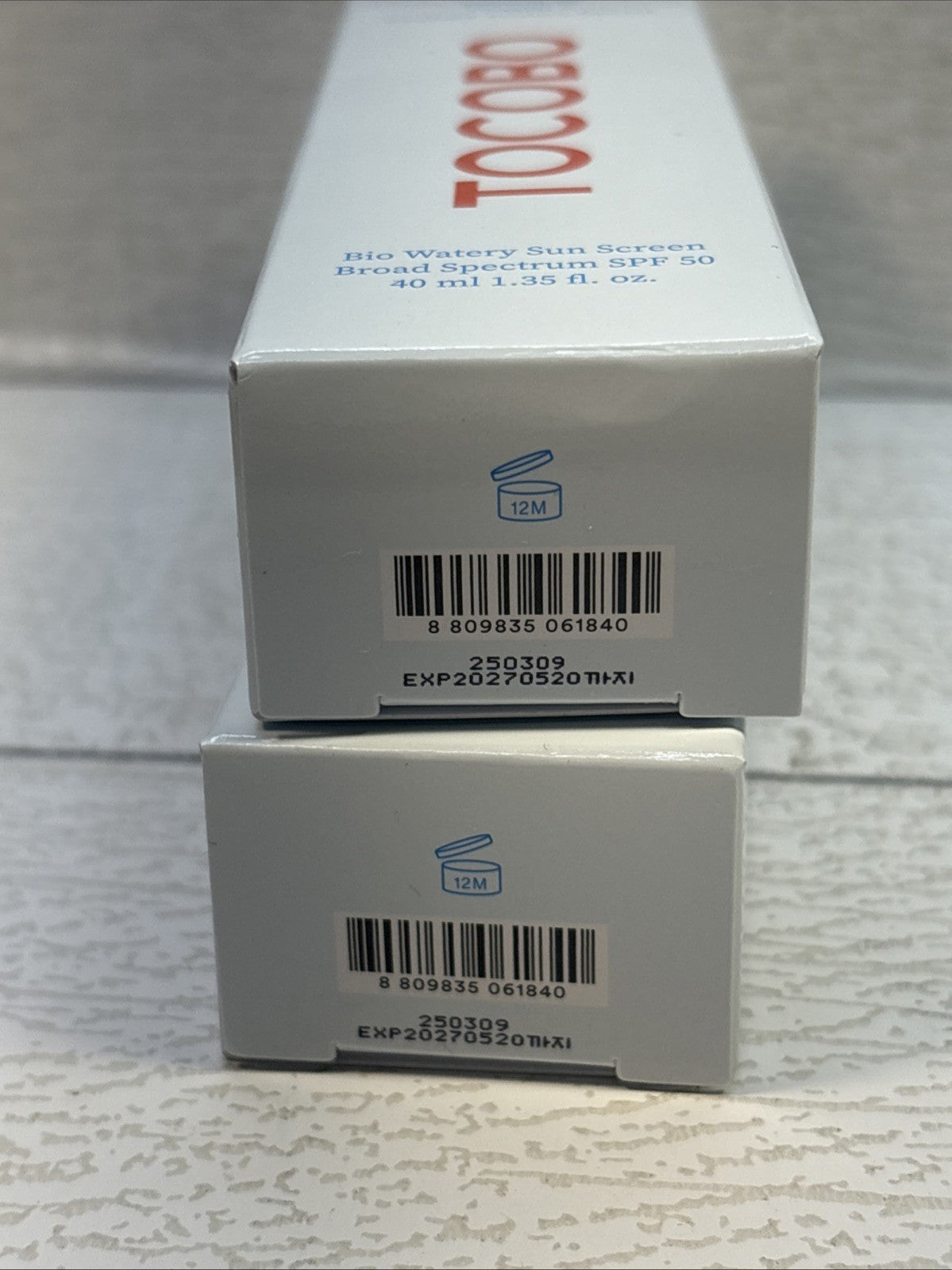 [US Seller] TOCOBO SPF 50+ Water-Based Sun Cream - 50ml, 2-Pack