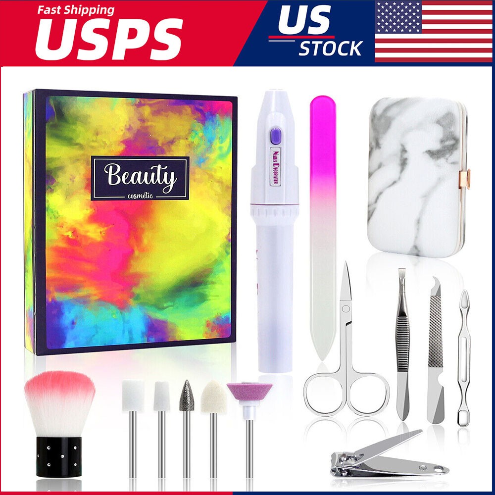 Electric Nail Drill File for Manicure & Pedicure - Portable Nail Art Tool