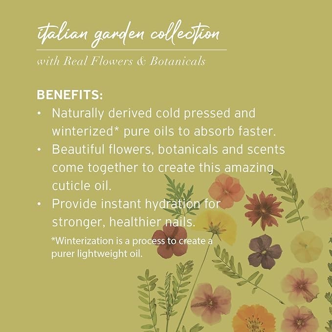 Revitalizing Cuticle Oil with Real Flowers 2.1oz - Nourishing Nail Care
