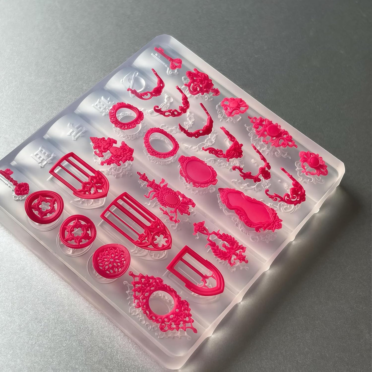 3D Nail Art Molds Mirror Design Silicone Nail Tool Y2K Decoration
