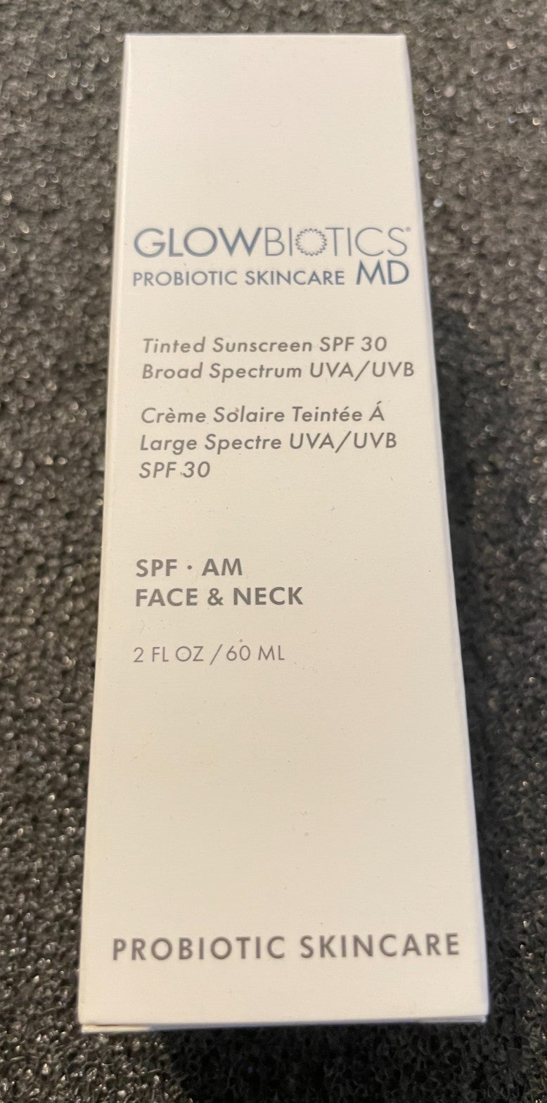 Tinted Mineral Sunscreen SPF 30 Broad Spectrum 2 oz - GLOWBIOTICS MD