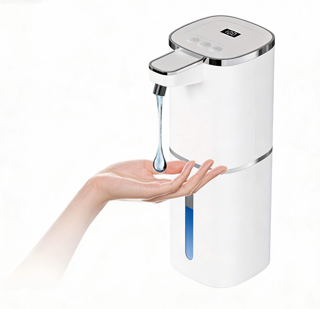 Touchless Automatic Liquid Soap Dispenser with 9 Adjustable Levels USB Rechargeable