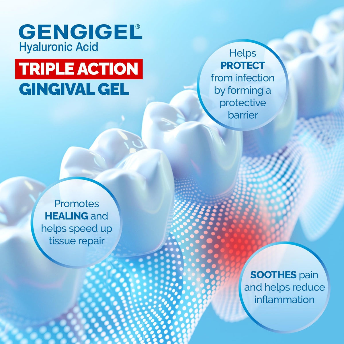 Hyaluronic Acid Oral Gel for Mouth & Gum Relief 20ml - Soothes & Supports Healing