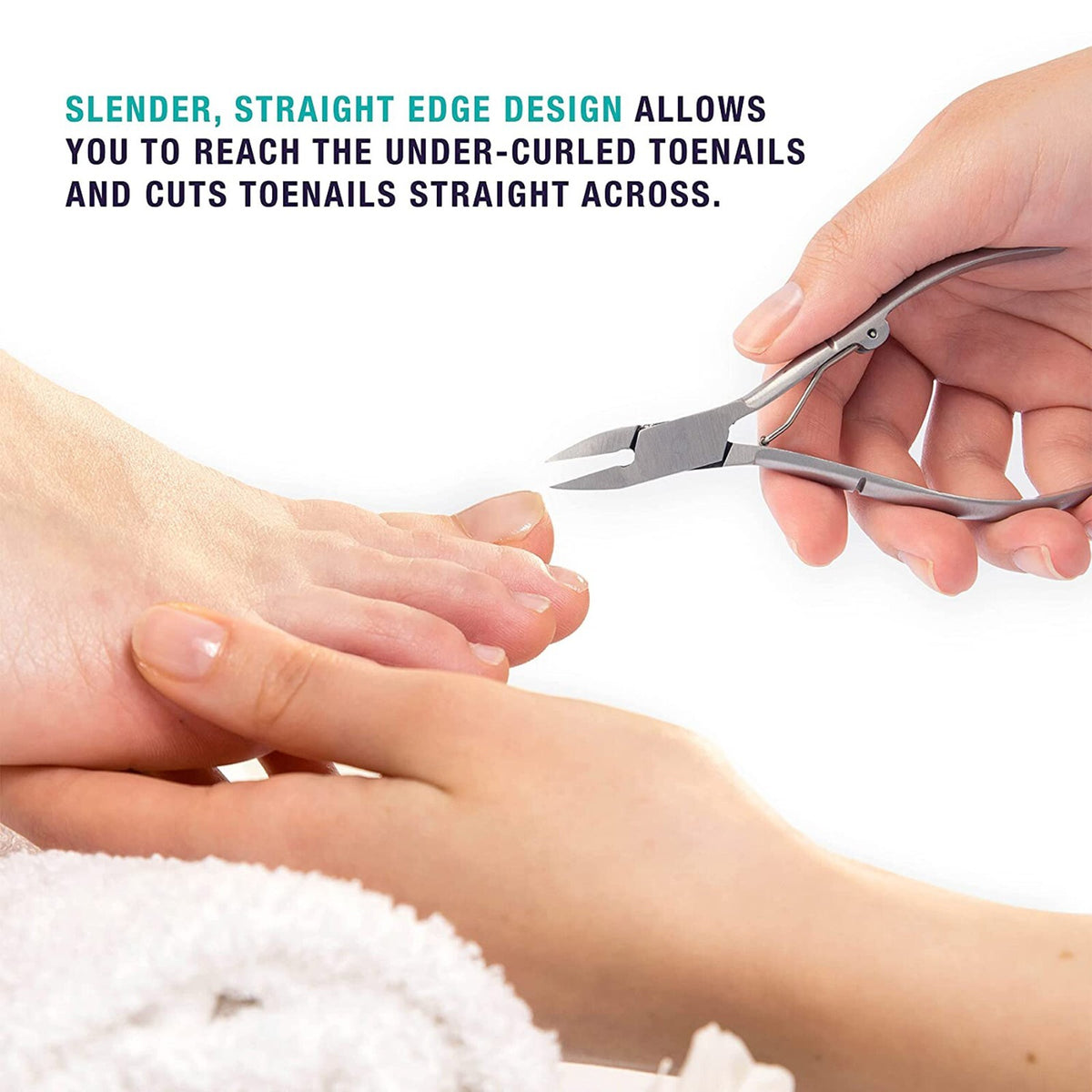 Heavy Duty Toenail Clippers for Thick & Ingrown Nails – Stainless Steel Precision Nail Scissors