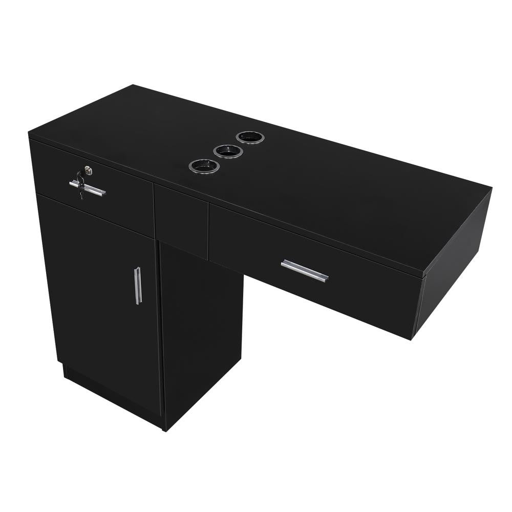 Lockable Salon Styling Station Cabinet for Hairdresser Spa Equipment