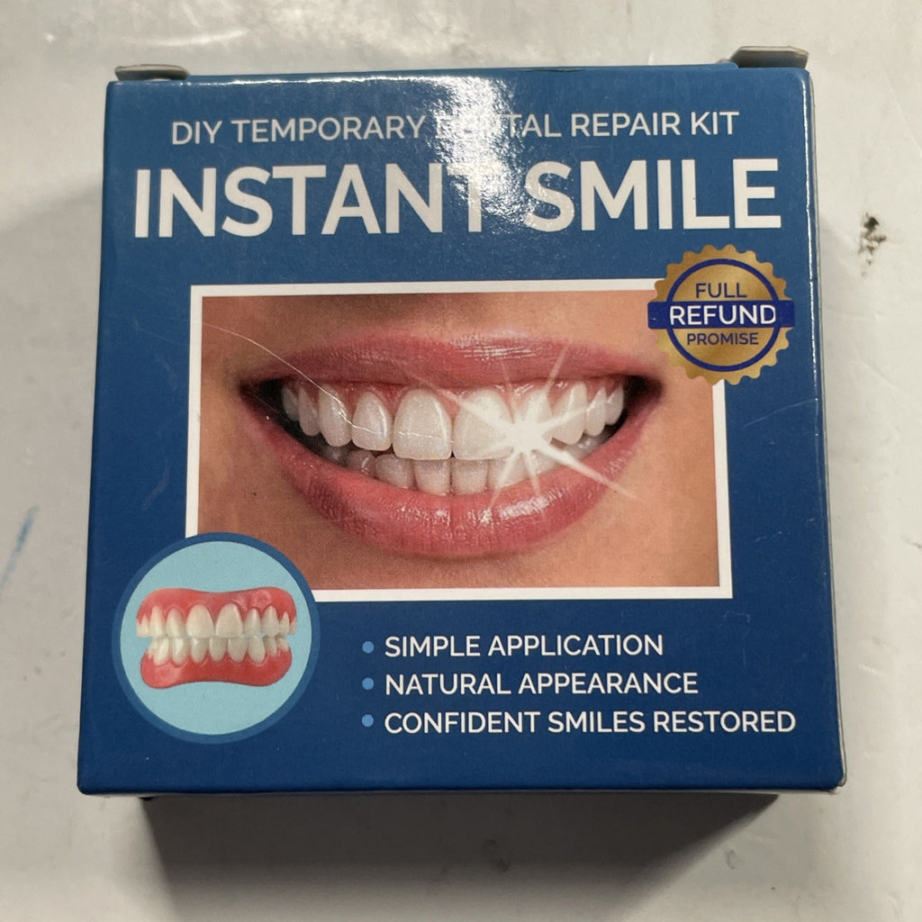 Moldable Silicone Dentures for Men & Women - Natural Cosmetic False Teeth Veneers