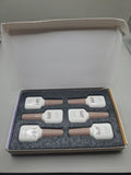 Gel Nail Polish Set of 6 Colors - Gray Pink Brown UV LED Cure 0.22oz