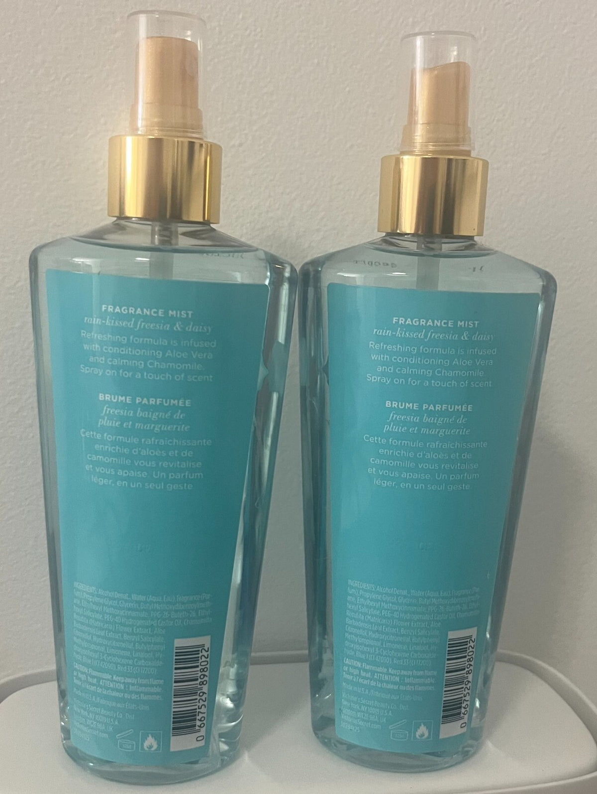 Victoria’s Secret Aqua Kiss Body Spray Fragrance Mist 8.4 oz – Jumbo Size, Pack of 2