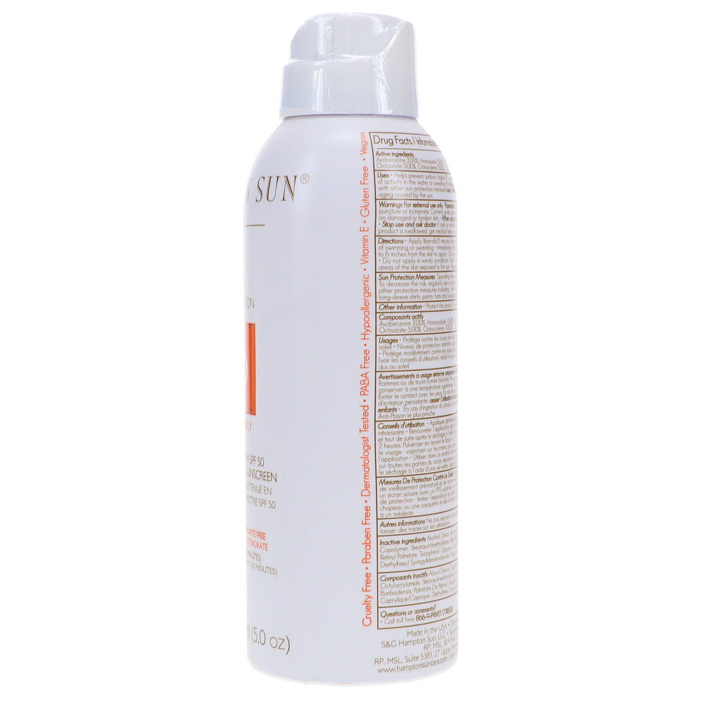 SPF 50 Continuous Sun Mist - Light, Non-Greasy Sunscreen with Vitamin E