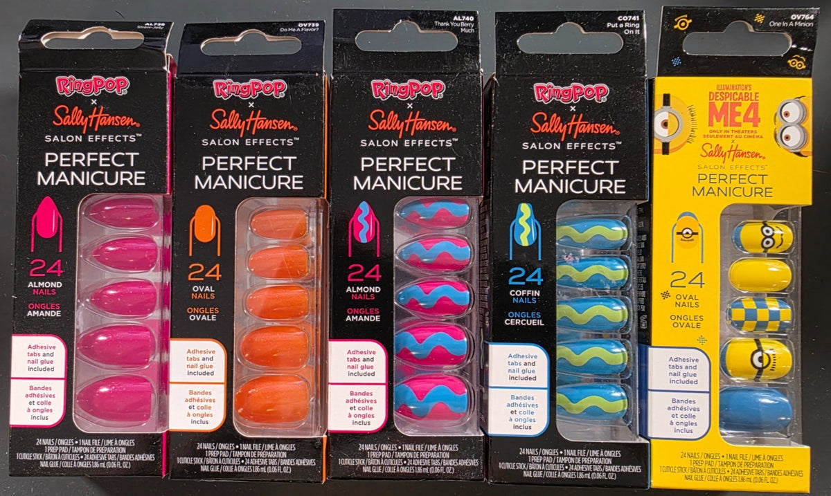 Press-On Nails Set with Multiple Colors - Perfect Manicure Kit
