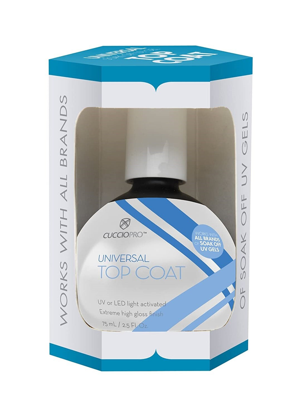 UV Gel Top Coat 75ml - High Gloss Sealing for UV & LED Nails