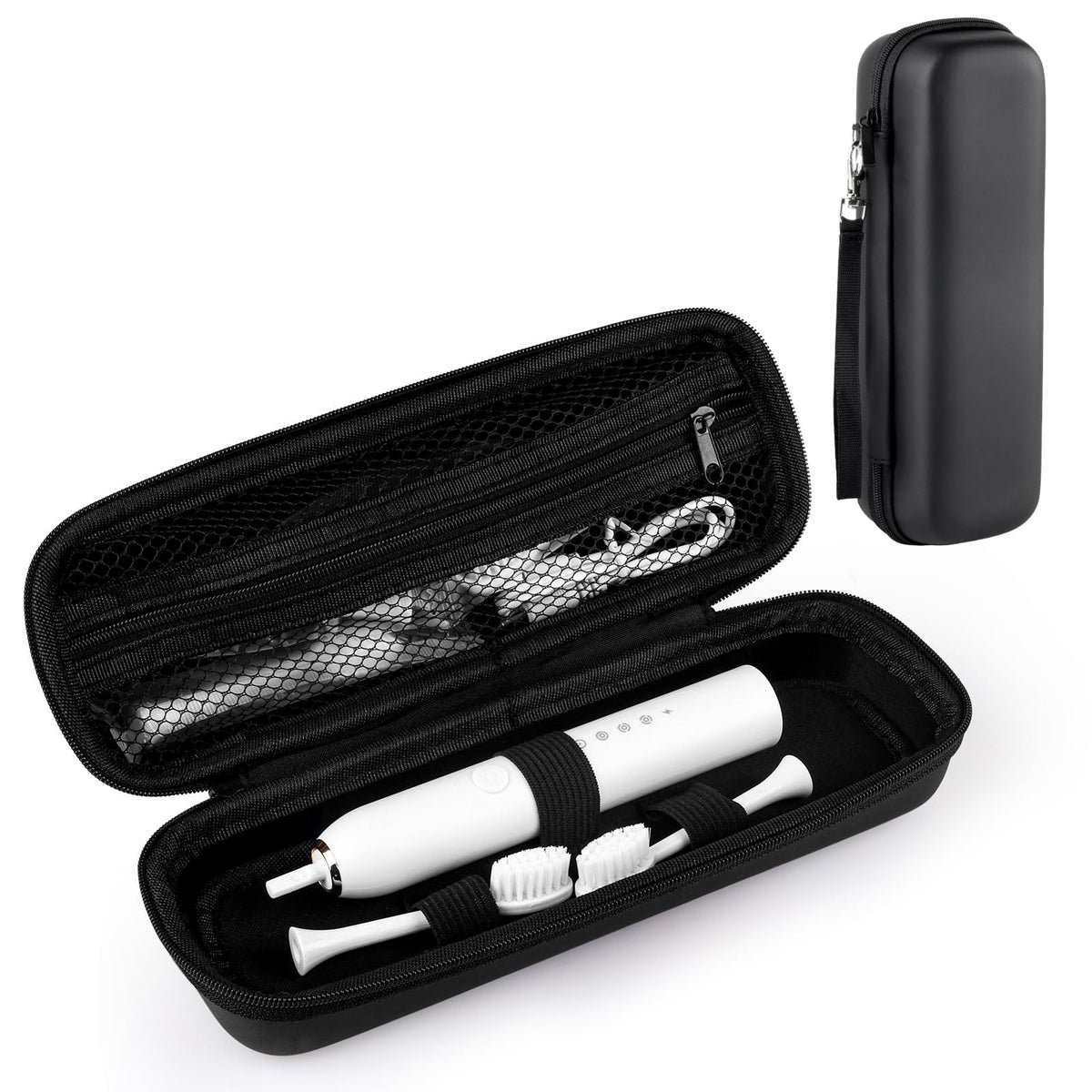 Electric Toothbrush Travel Case for Oral-B & Philips Rechargeable Brushes - Waterproof & Portable