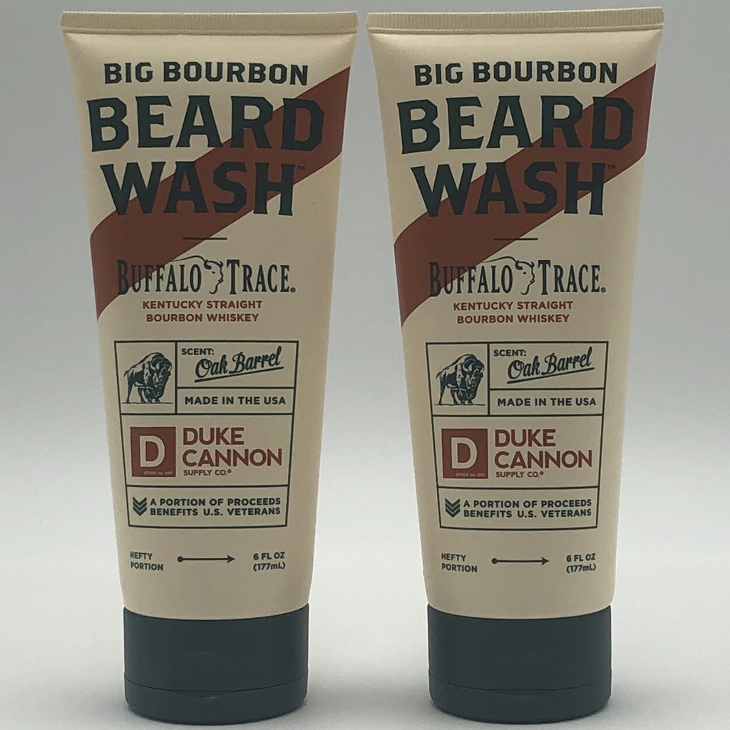 Duke Cannon Big Bourbon Beard Wash Buffalo Trace 6 Oz Lot of 2 - Men’s Grooming