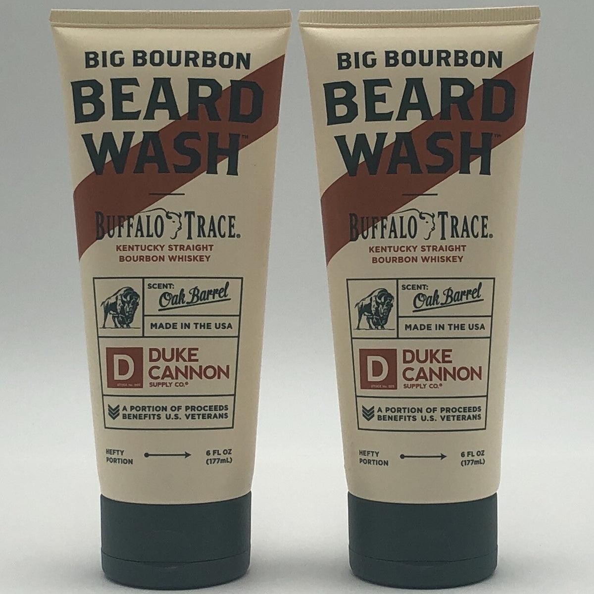 Duke Cannon Big Bourbon Beard Wash Buffalo Trace 6 Oz Lot of 2 - Men’s Grooming