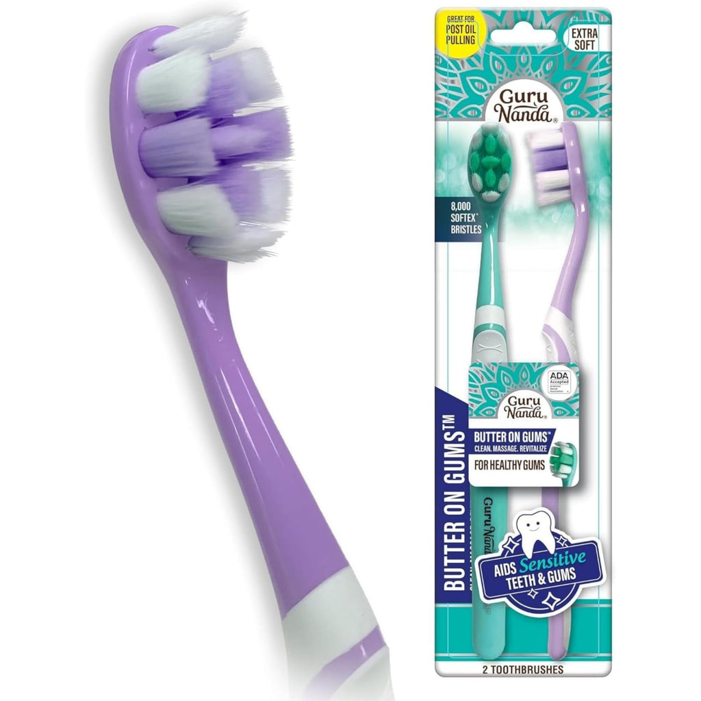ADA Approved Ultra-Soft Gums & Sensitive Teeth Toothbrush Pack of 2
