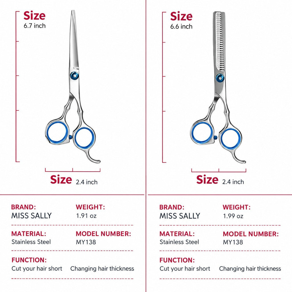 Hair Thinning Shears 30 Teeth Salon Hairdressing Kit - Stainless Steel Scissors