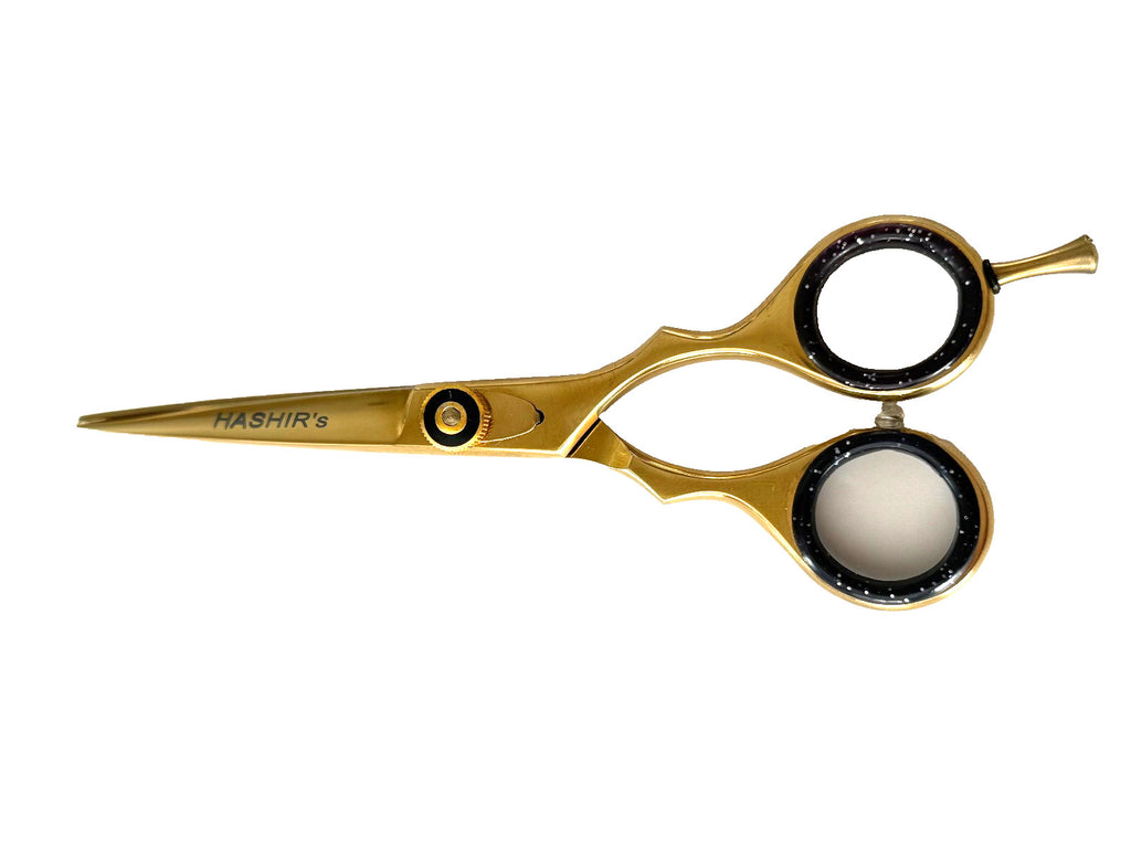 6-Inch Gold Hair Cutting Scissors for Barbers and Hair Stylists