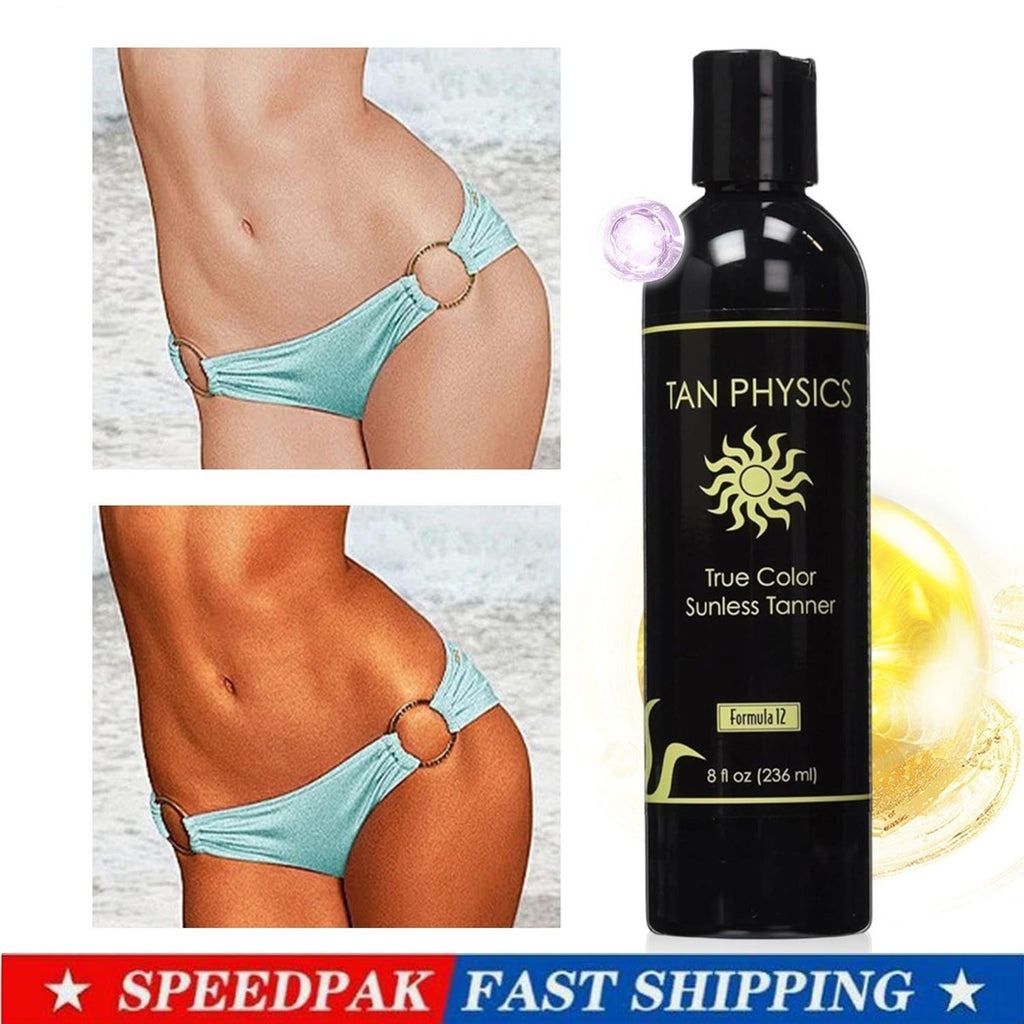 Sunless Tanning Lotion 8 oz - Self Tanner with Hydrating & Anti-Aging Benefits