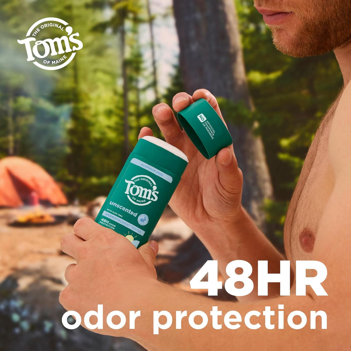 Unscented Natural Deodorant for Men & Women - Aluminum Free 3.25 oz