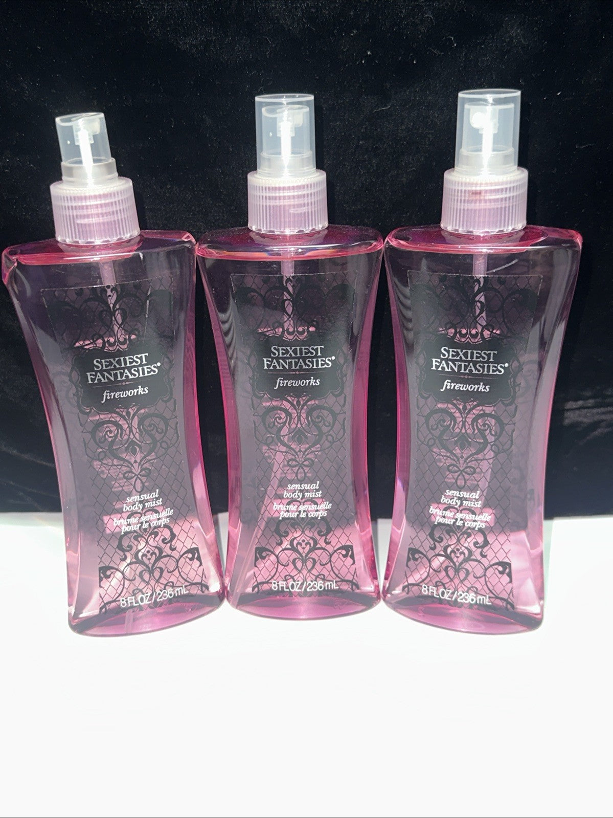 3 Pack Sensual Body Mist Set - Fireworks Fragrance 8oz Each, Free Shipping