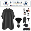 Full Coverage Barber Cape 47x56 Inches with Soft Neck Duster for Haircut & Styling