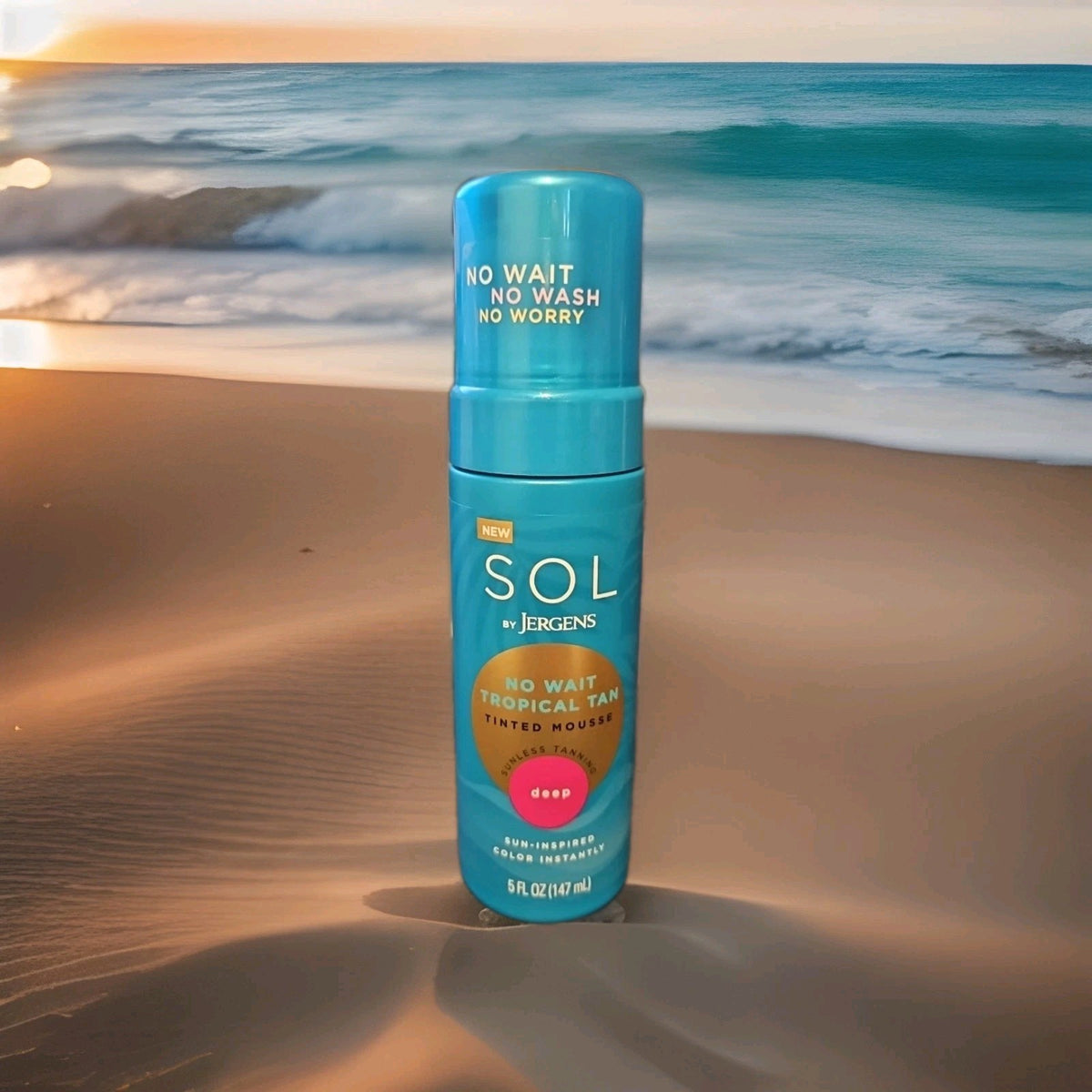 Sol by Jergens Deep Tinted Sunless Tanning Mousse - Tropical Glow 5oz