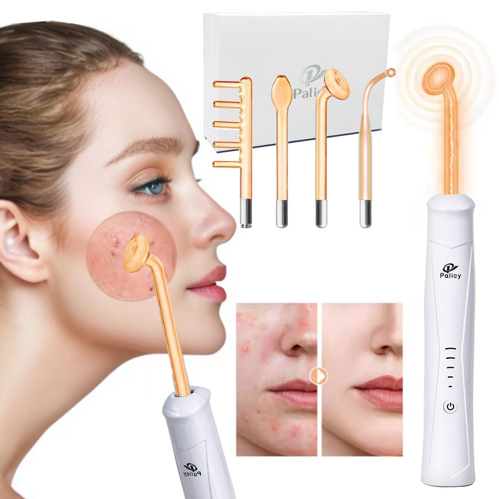 High Frequency Facial Wand - Portable Skin Therapy Device for Acne & Anti-Aging