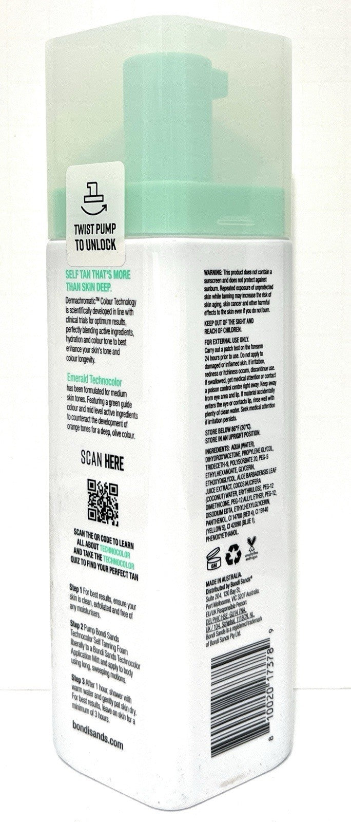 Bondi Sands Self Tan Foam Emerald 1 Hour Express - 6.76 Oz