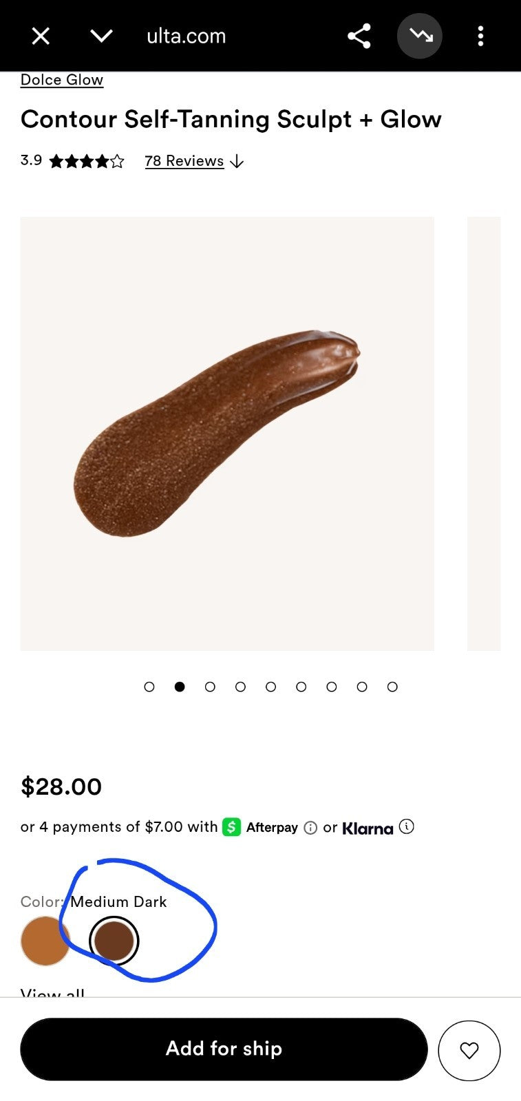 Self Tanner for Face - Contour, Glow & Sculpting with Hydrating Ingredients