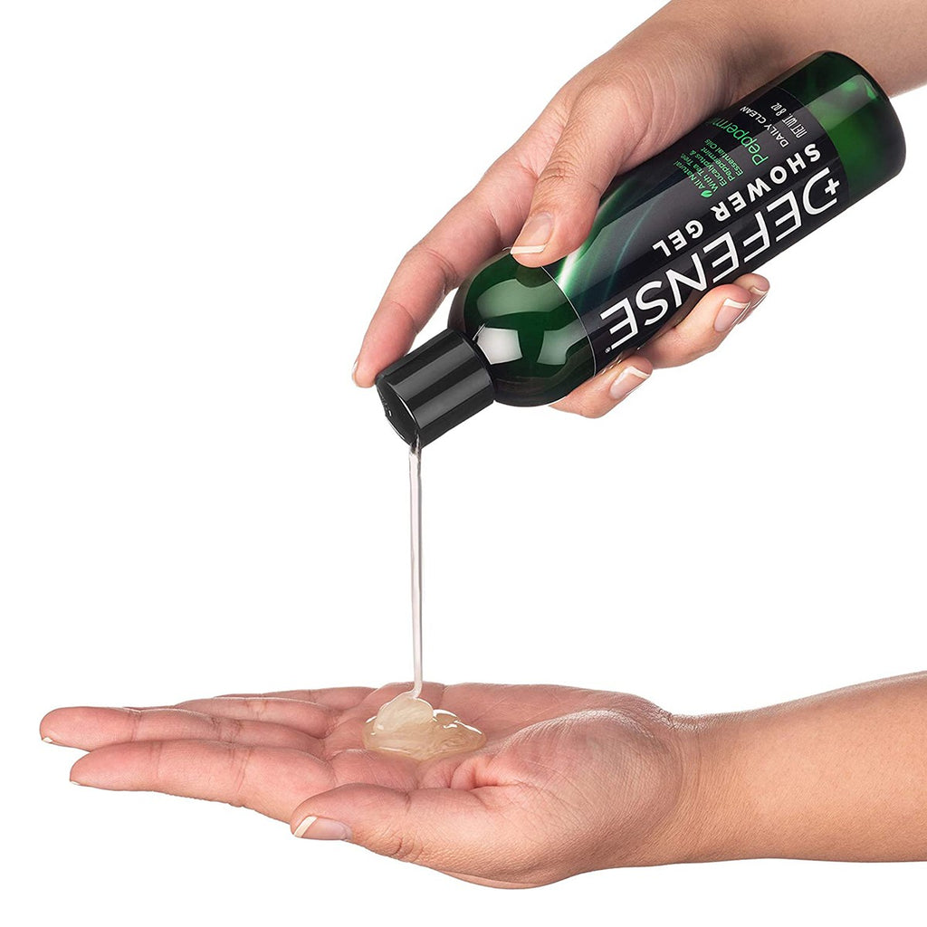 Peppermint Shower Gel - All-Natural Skin Protection for Athletes - 8 oz