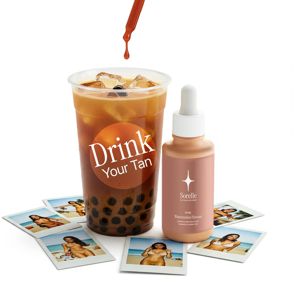 Drinkable Sunless Tanning Drops - Natural, Vegan, Gradual Glow 50ML