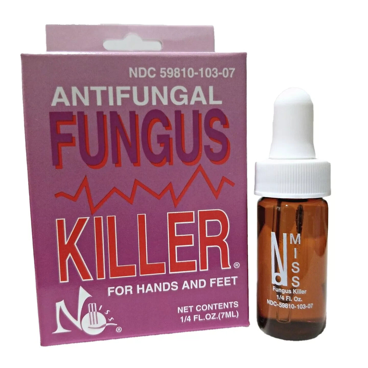 Antifungal Fungus Killer for Hands and Feet - 7ml/0.25oz, Easy Home Treatment