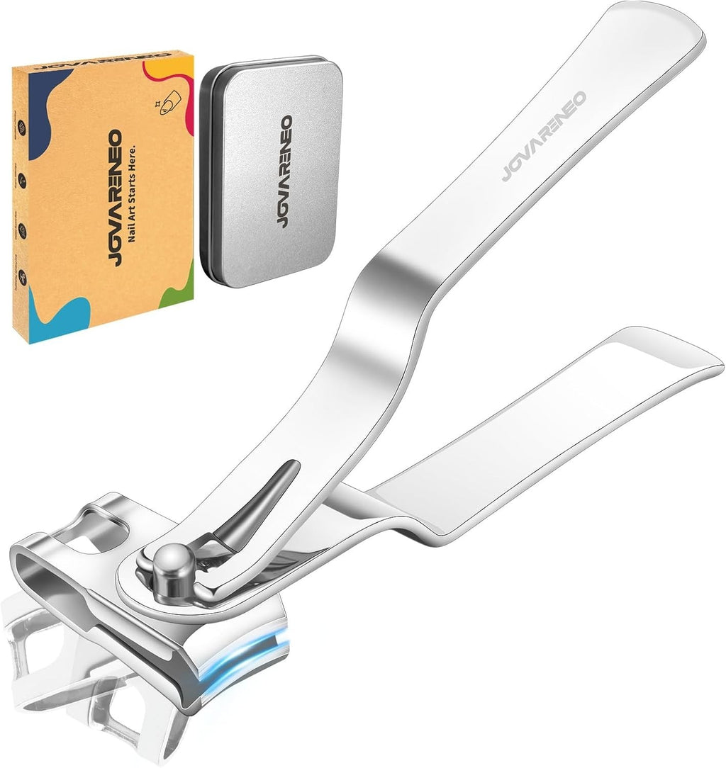 Heavy Duty Large Toenail Clippers for Seniors Thick Nails - Ergonomic & Rotatable